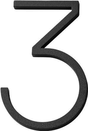 Black Number3 Symbol PNG Image