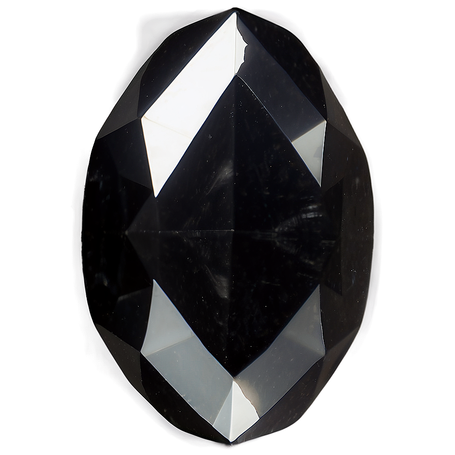 Black Obsidian Faceted Jewel Png 06272024 PNG Image