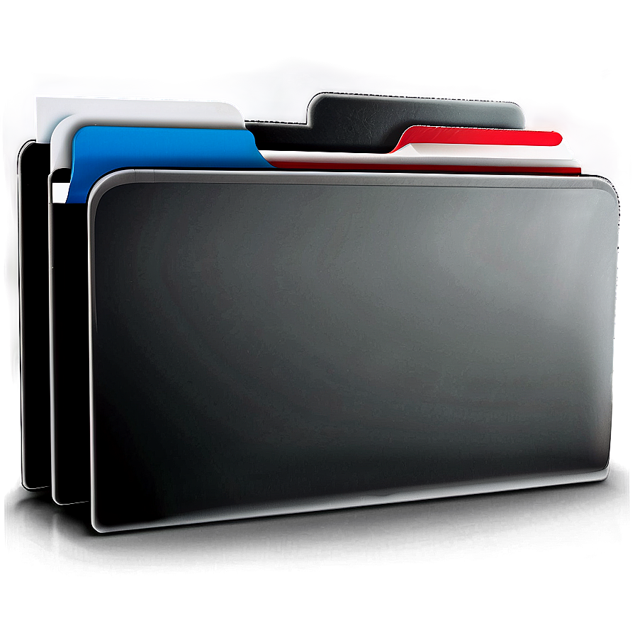 Black Office Folder Png Iap47 PNG Image