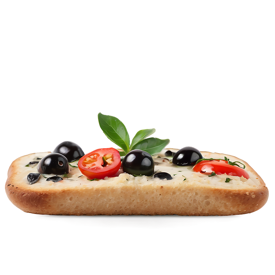 Black Olive Focaccia Topping Png Qmr71 PNG Image