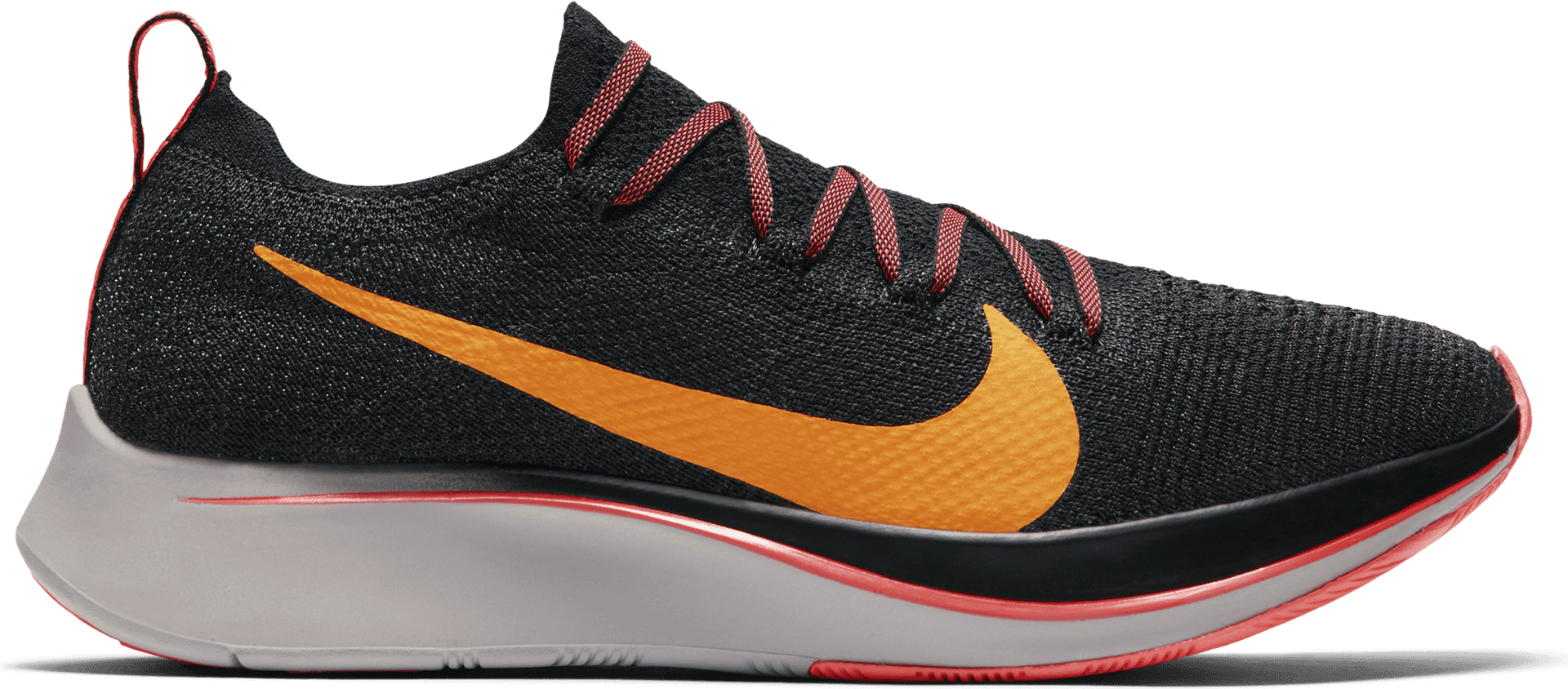 Black Orange Running Shoe PNG Image