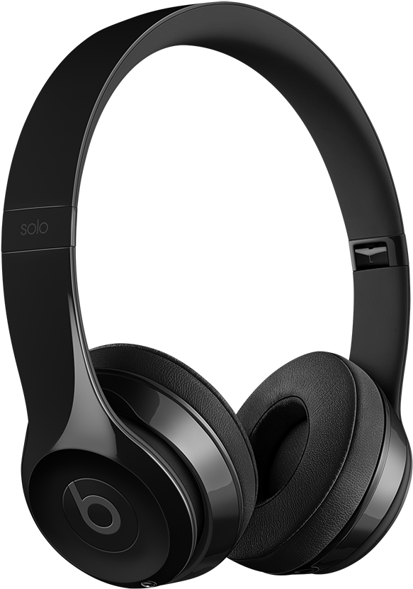 Black Over Ear Headphones PNG Image