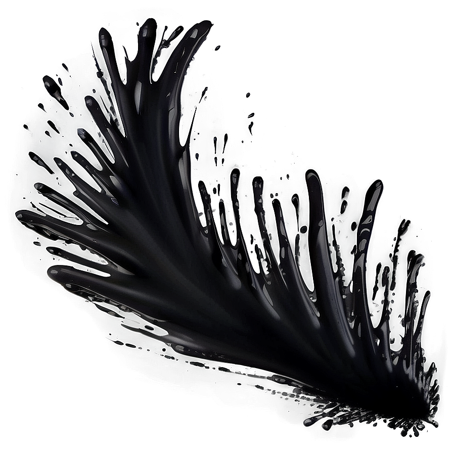 Black Paint Streak Png 27 PNG Image