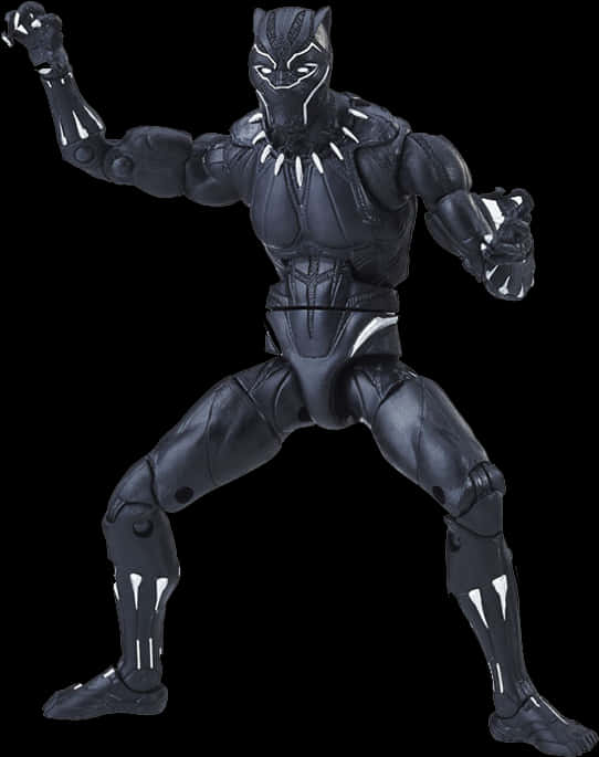 Black Panther Action Figure Pose PNG Image