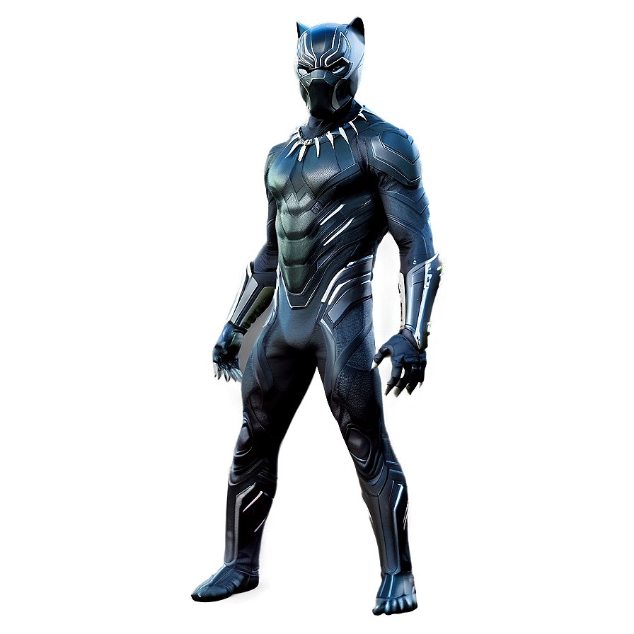 Black Panther Metallic Suit Png 05212024 PNG Image