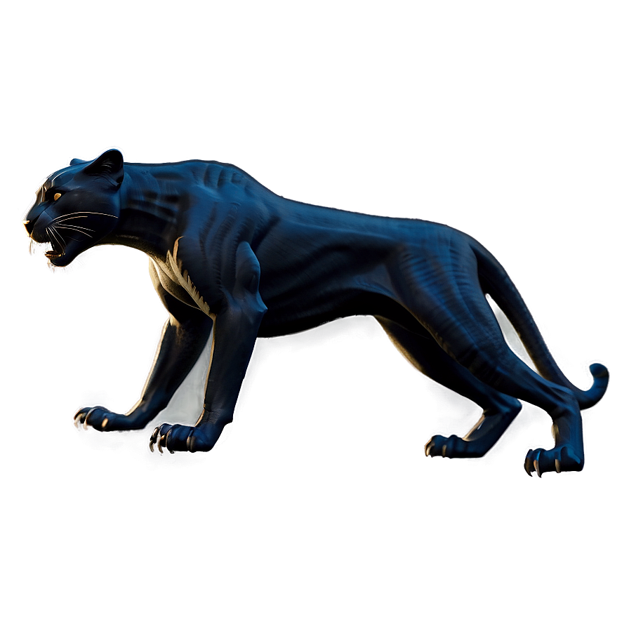 Black Panther Side Profile Png Yco48 PNG Image