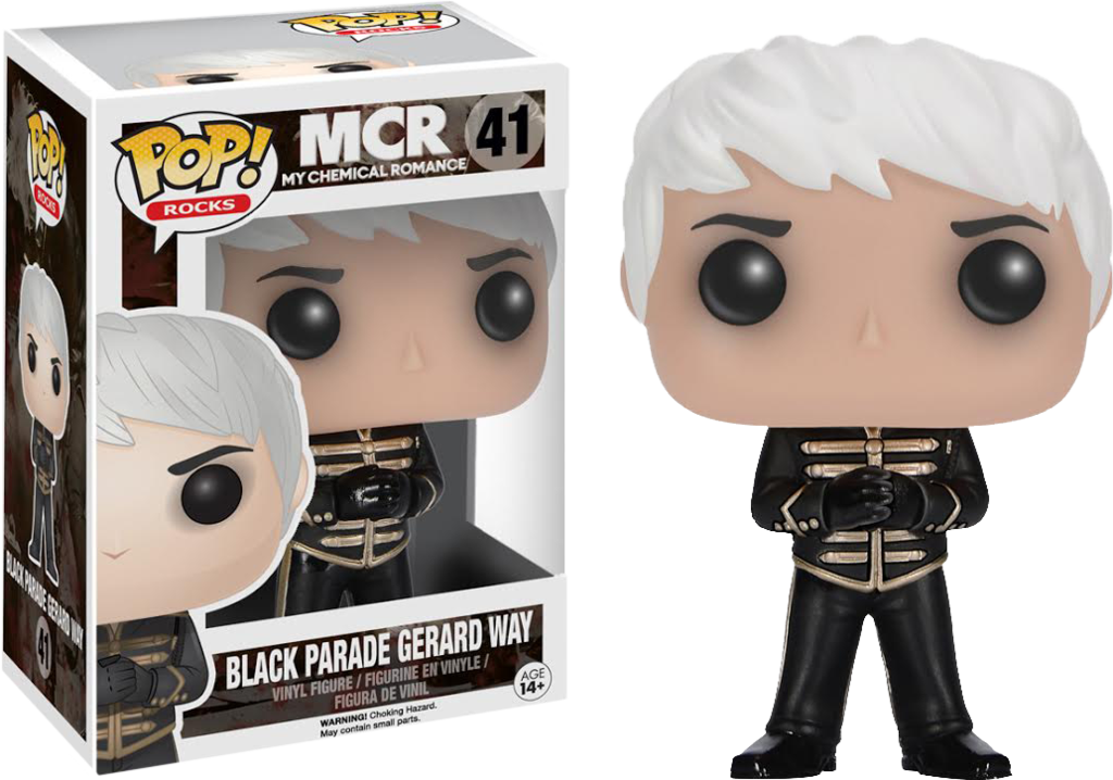 Black Parade Gerard Way Funko Pop PNG Image