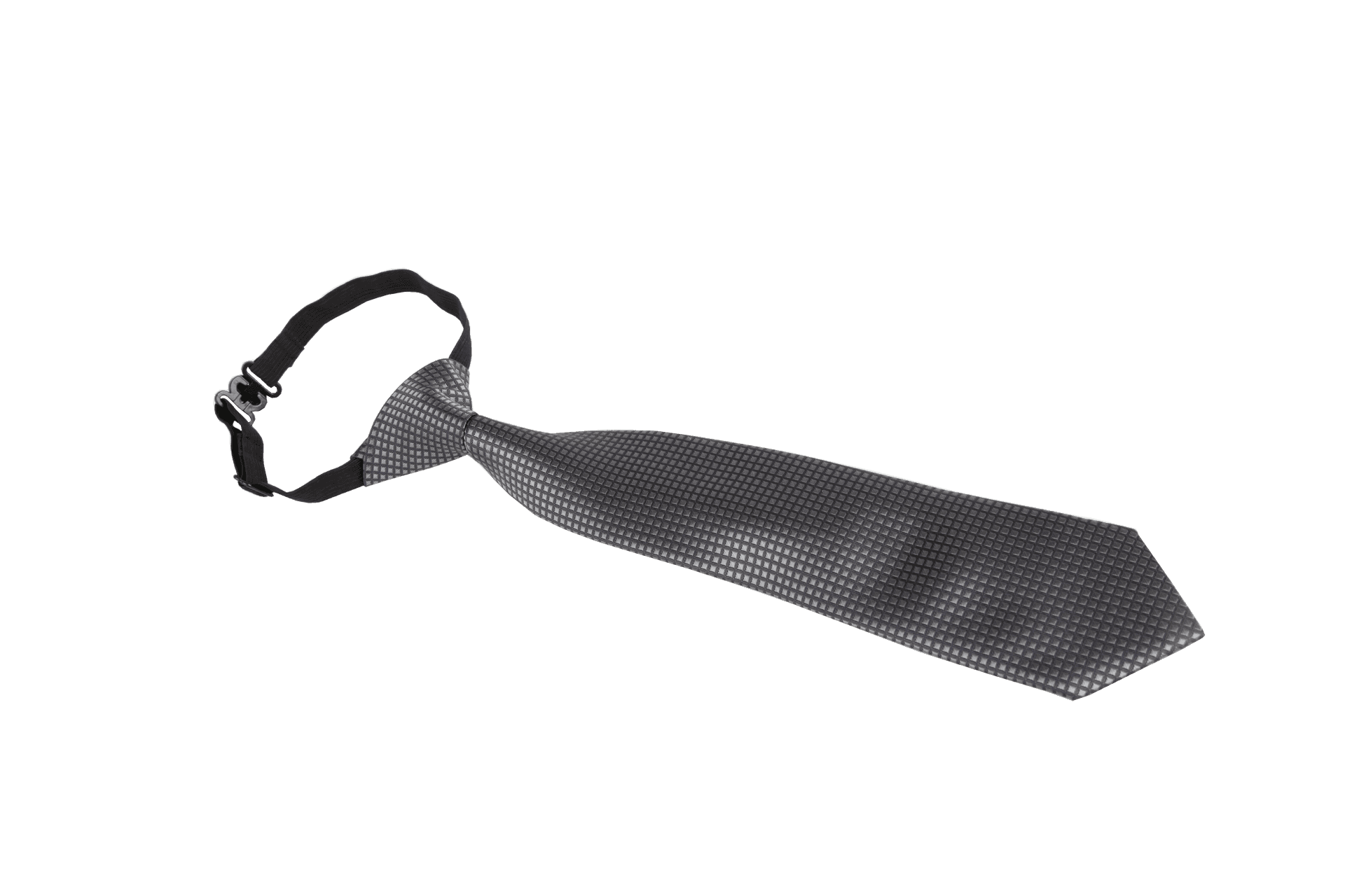 Black Patterned Necktie PNG Image