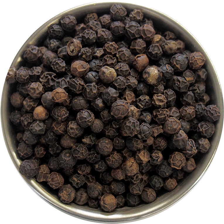 Black Peppercornsin Bowl PNG Image