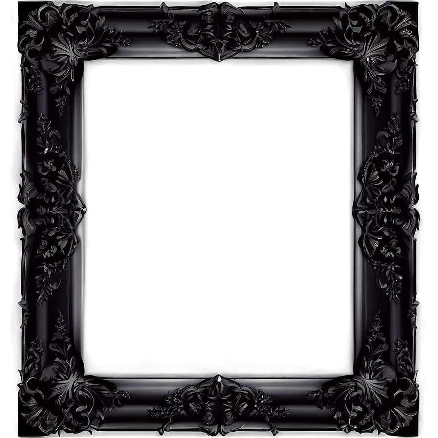 Black Photo Frame Png Uax PNG Image