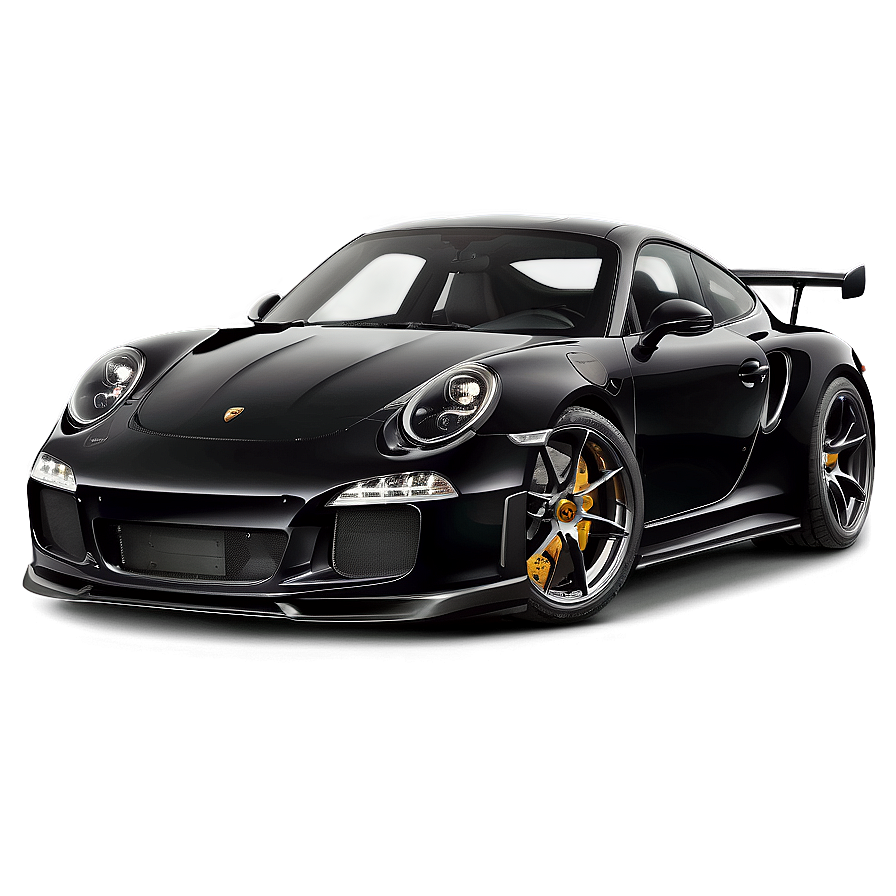 Black Porsche Png 05062024 PNG Image