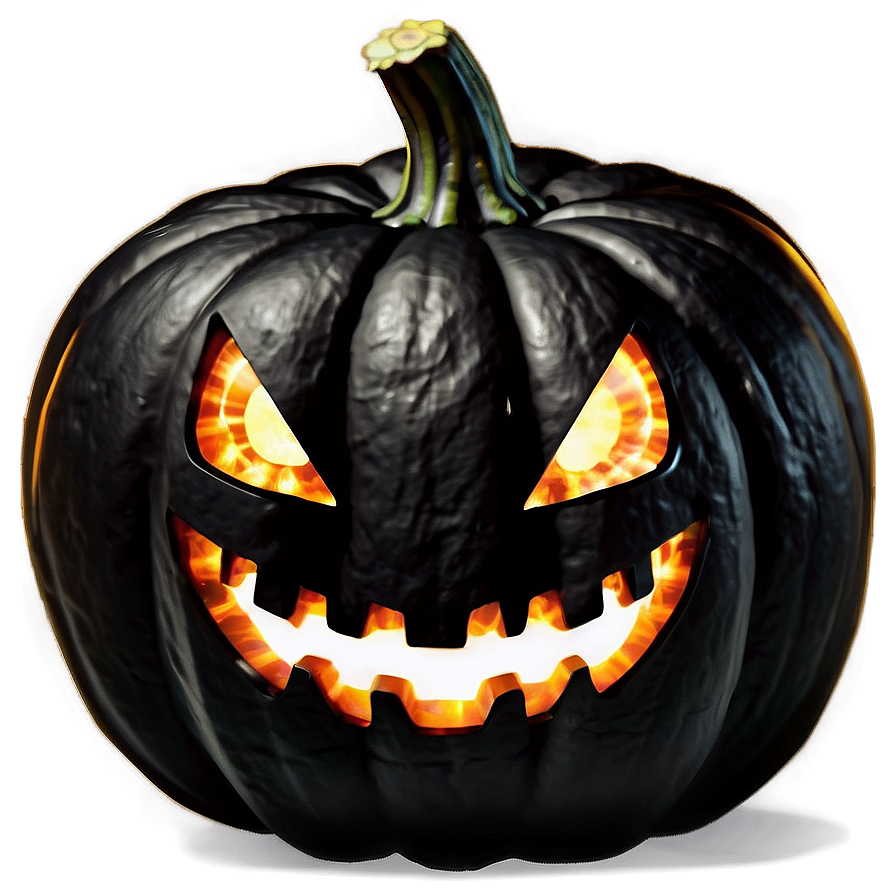 Black Pumpkin Glow Png 06282024 PNG Image