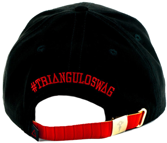 Black Red Triangulo Swag Cap PNG Image