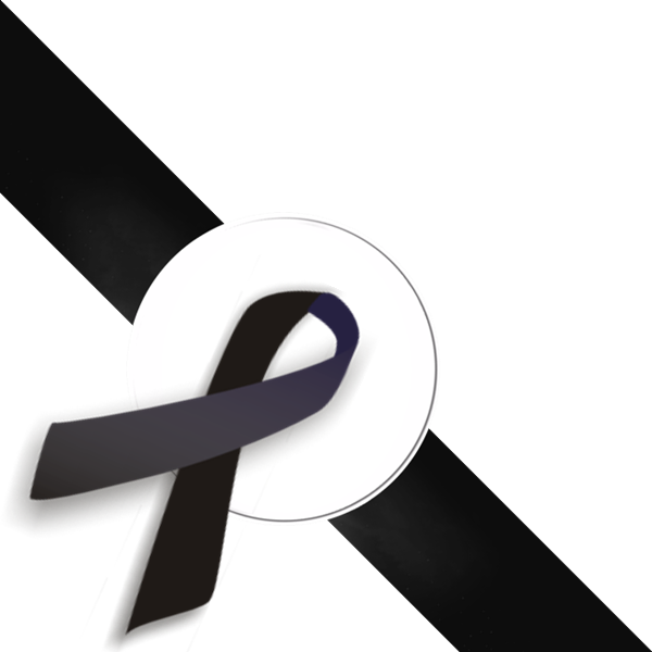 Black Ribbon Mourning Symbol PNG Image