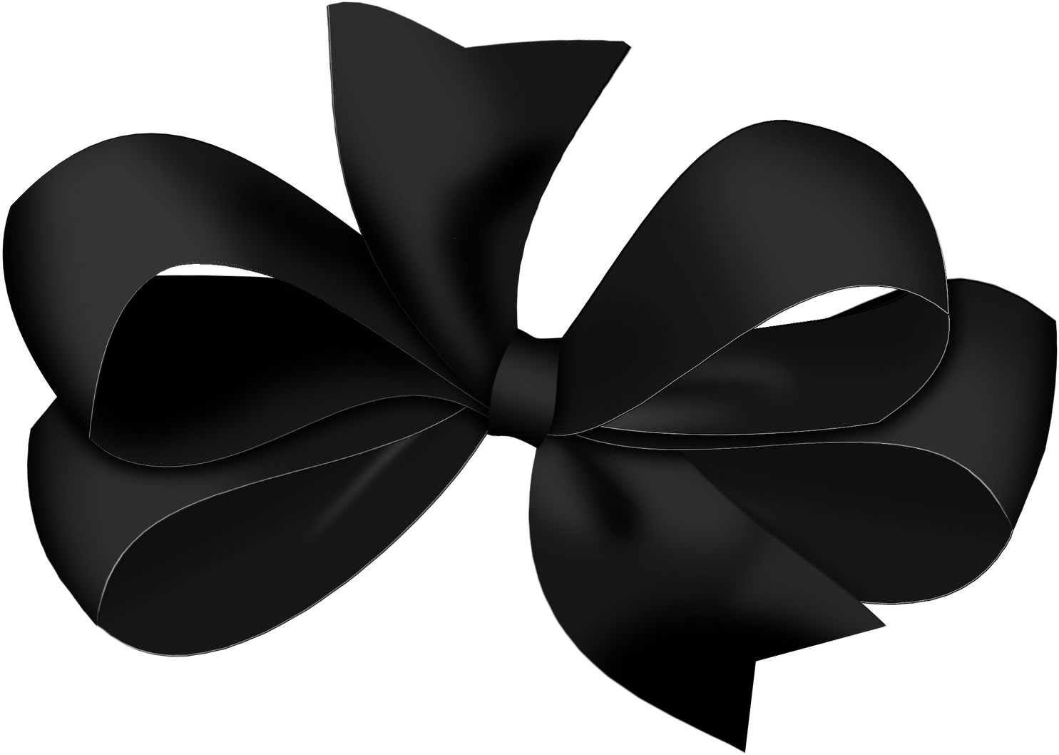 Black Ribbon Symbolof Mourning.png PNG Image