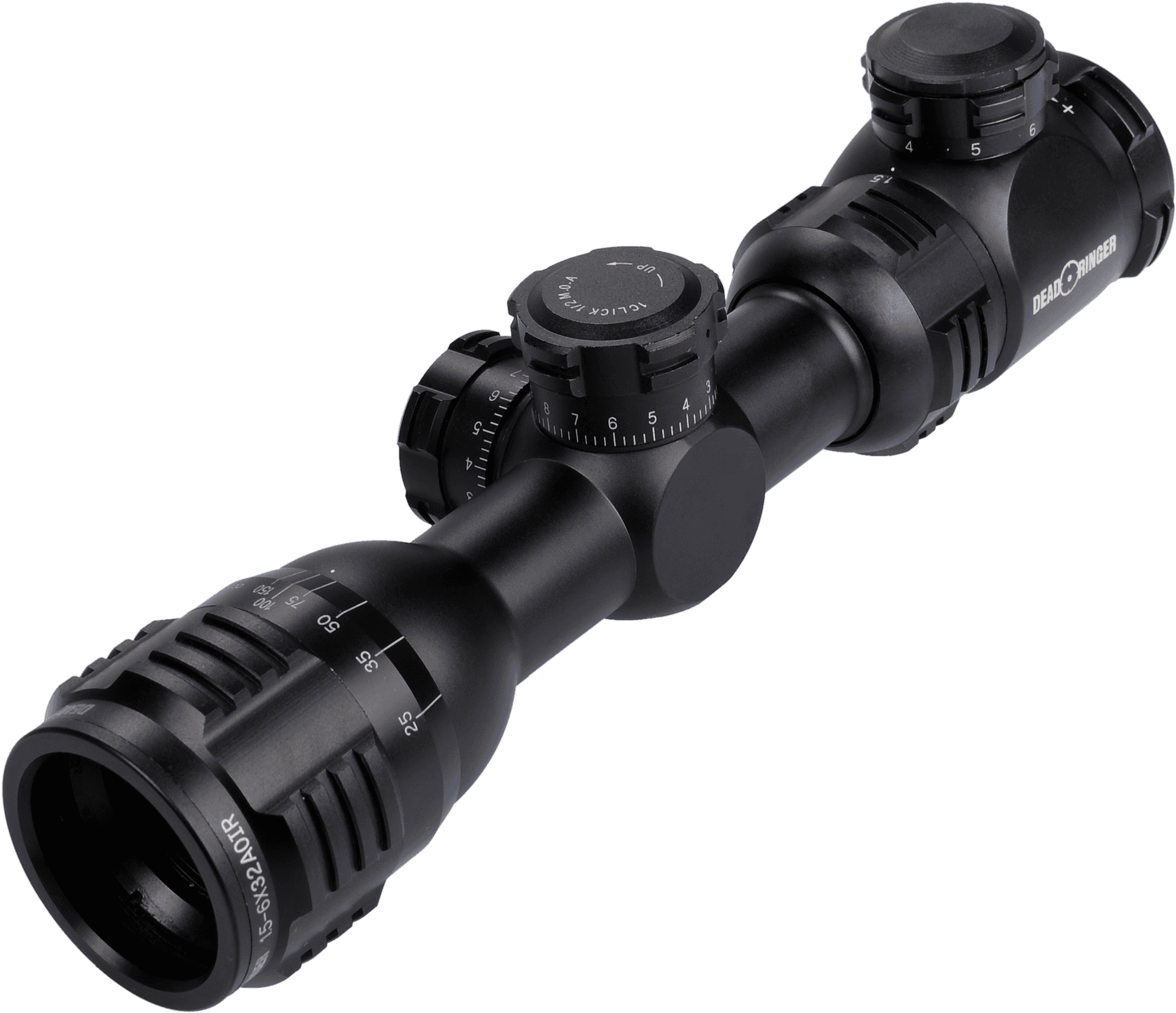 Black Rifle Scope Isolated PNG Image