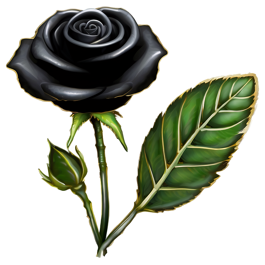 Black Roses Design Png 62 PNG Image