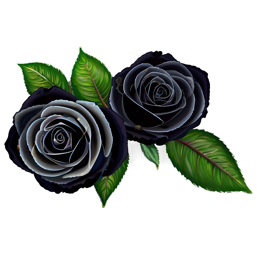 Black Roses For Corsage Png Wix46 PNG Image