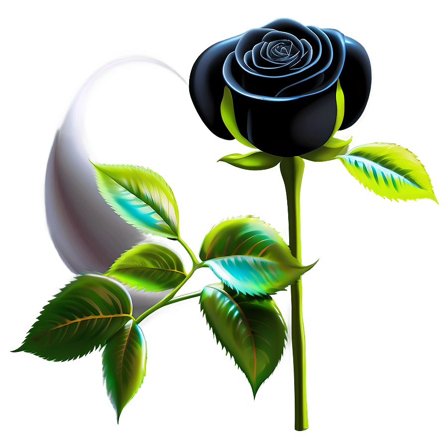 Black Roses For Valentine Png Yot54 PNG Image