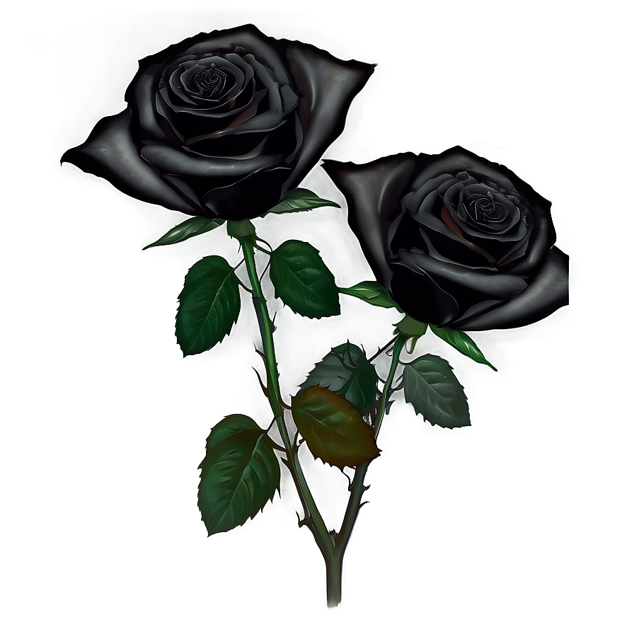 Black Roses In Darkness Png Yuy PNG Image