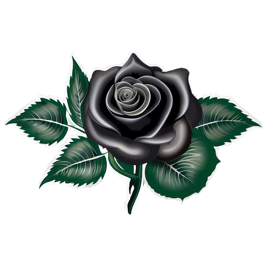 Black Roses Tattoo Design Png 21 PNG Image