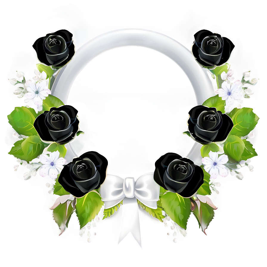 Black Roses Wedding Theme Png Yxf51 PNG Image