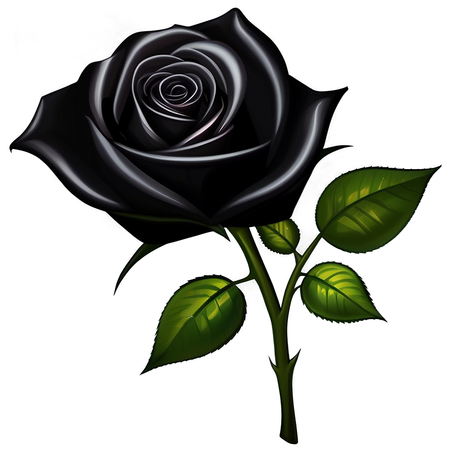 Black Roses With Thorns Png Rwt86 PNG Image