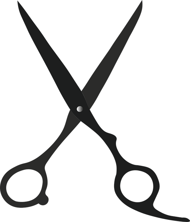 Black Scissors Graphic PNG Image