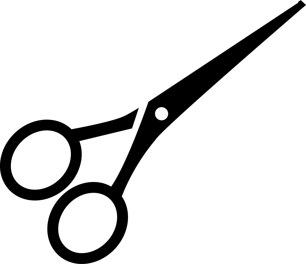 Black Scissors Silhouette PNG Image