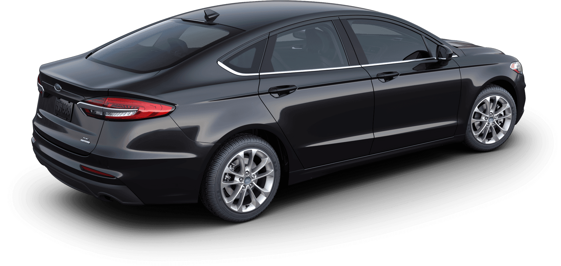 Black Sedan Side View PNG Image