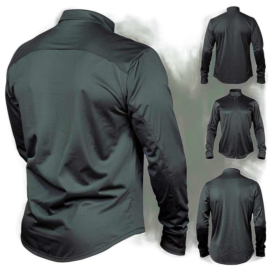 Black Shirt Back View Png Jep PNG Image