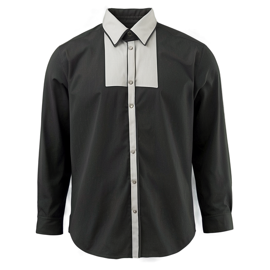 Black Shirt Front View Png Kyb89 PNG Image