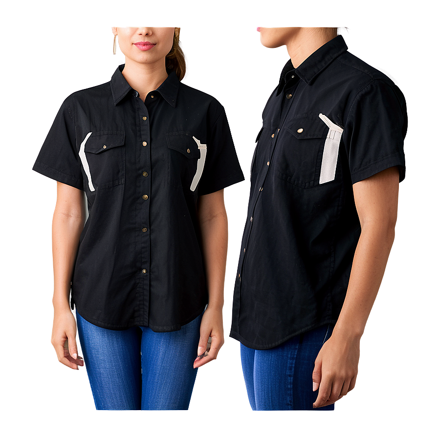 Black Shirt Outfit Png Whj PNG Image