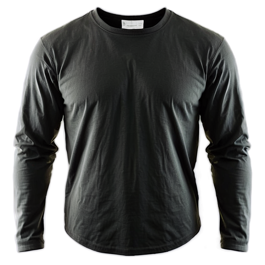 Black Shirt Round Neck Png 05252024 PNG Image