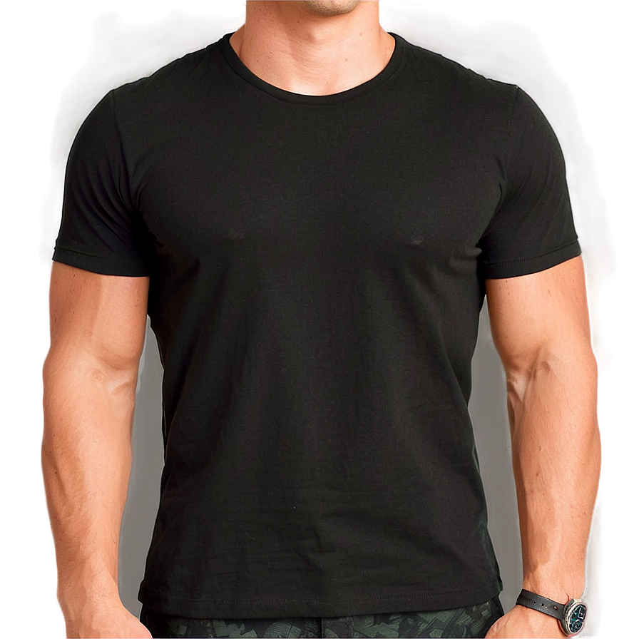 Black Shirt Slim Fit Png 05252024 PNG Image