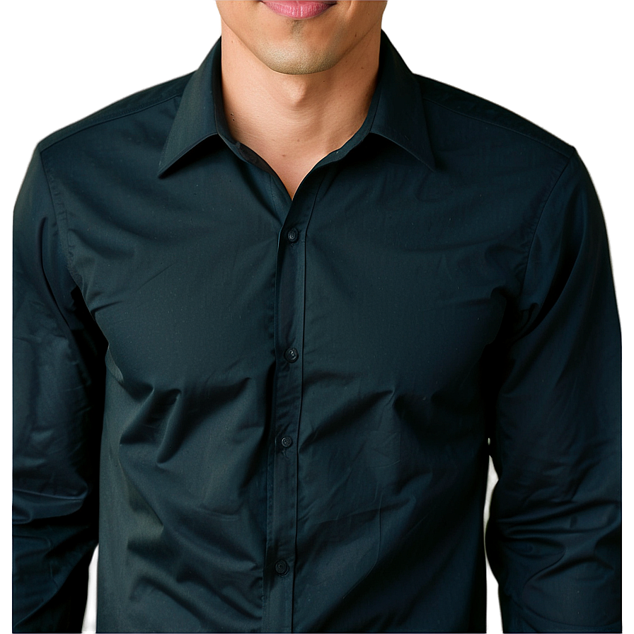 Black Shirt Slim Fit Png Jpu87 PNG Image