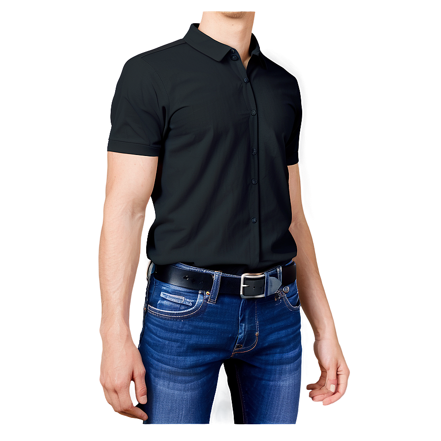 Black Shirt Transparent Png Grd16 PNG Image