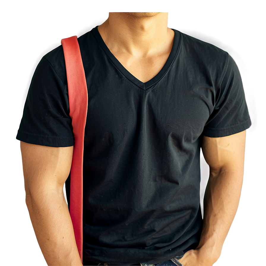 Black Shirt V Neck Png Jnu PNG Image