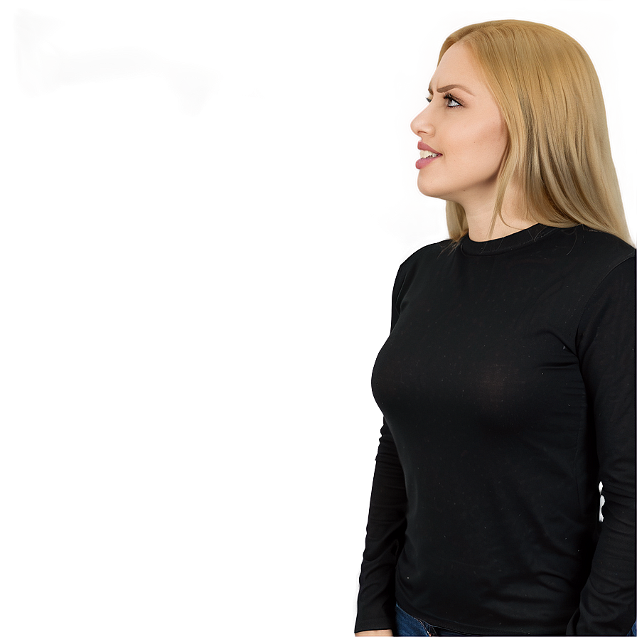 Black Shirt V Neck Png Mfh96 PNG Image