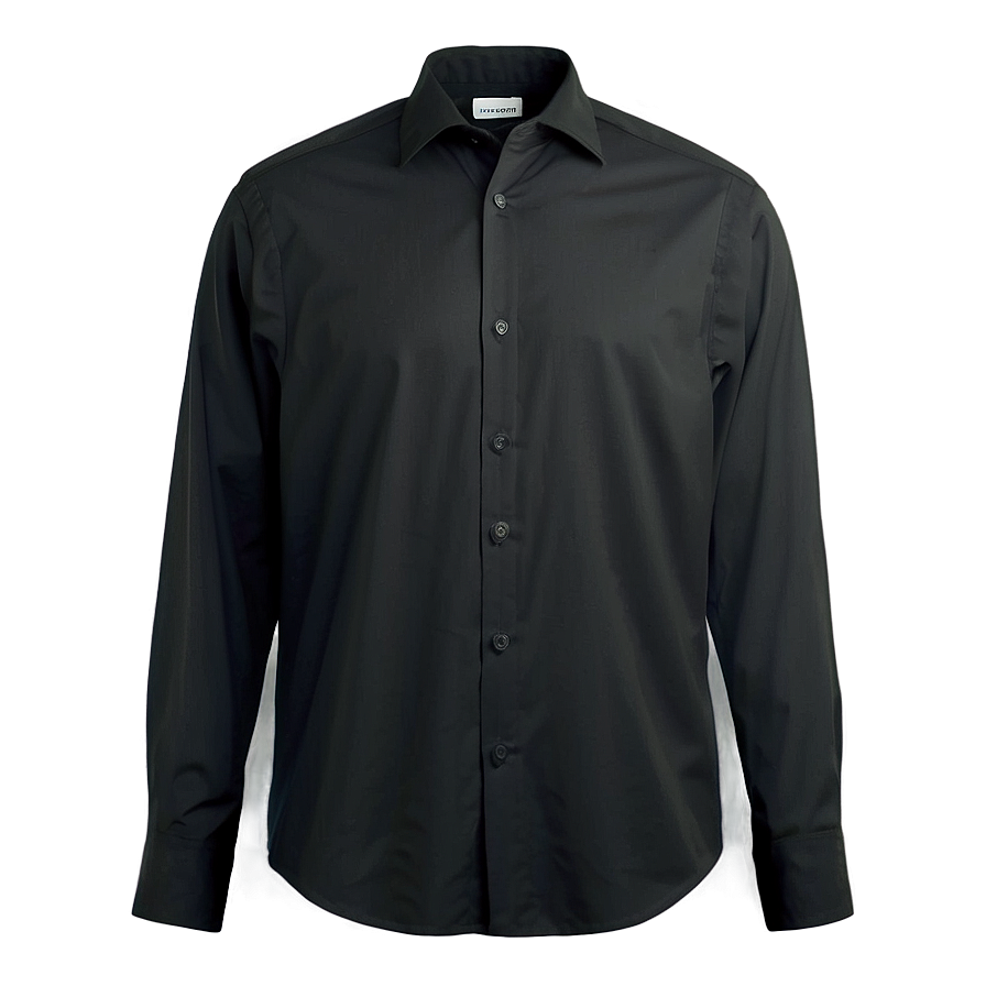 Black Shirt With Embroidery Png Cua60 PNG Image