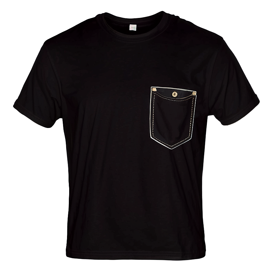 Black Shirt With Pocket Png 37 PNG Image