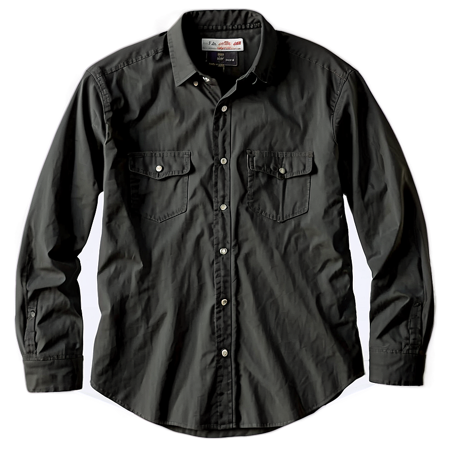 Black Shirt With Pocket Png 65 PNG Image