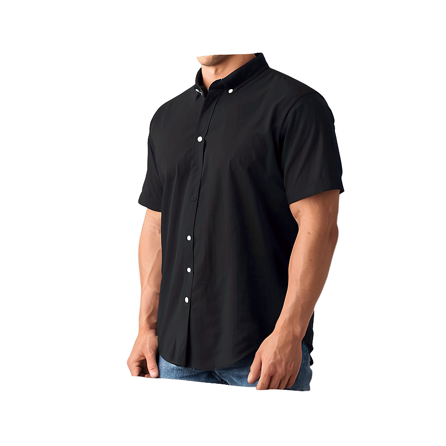 Black Shirt With Print Png 05252024 PNG Image