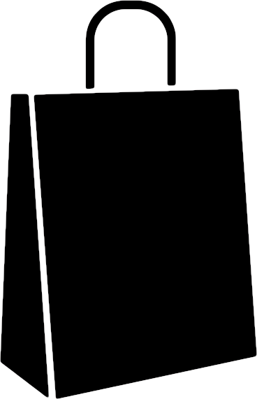 Black Shopping Bag Icon PNG Image