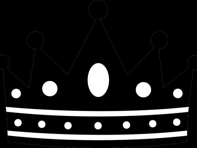 Black Silhouette Crown Graphic PNG Image