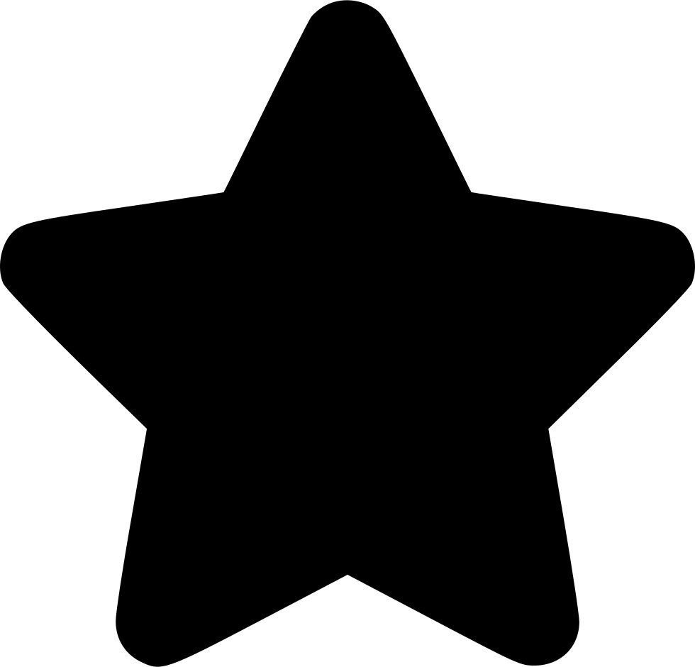 Black Silhouette Star Vector PNG Image