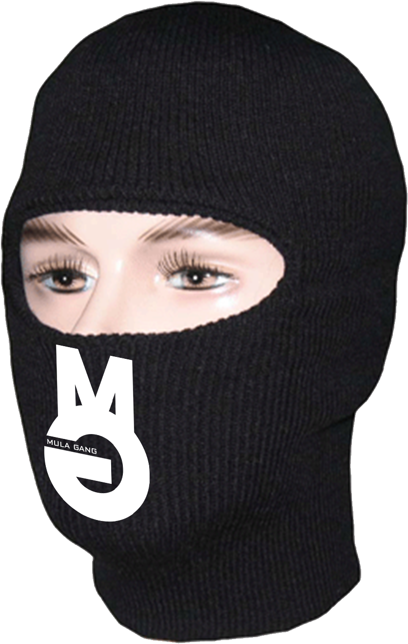 Black Ski Mask Winter Apparel PNG Image