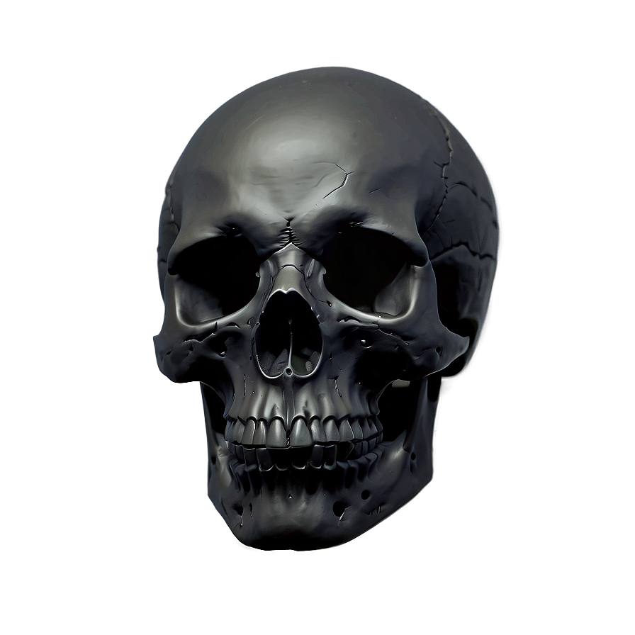 Black Skull Silhouette Png Uyi PNG Image