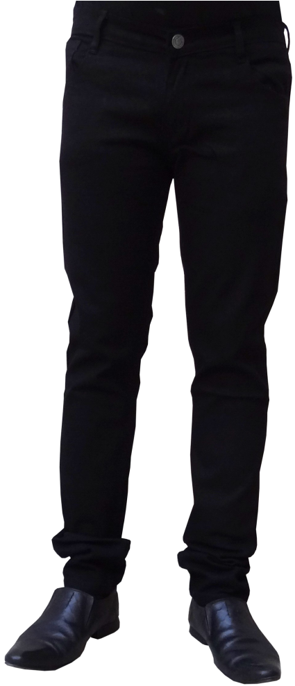 Black Slim Fit Jeans Men PNG Image