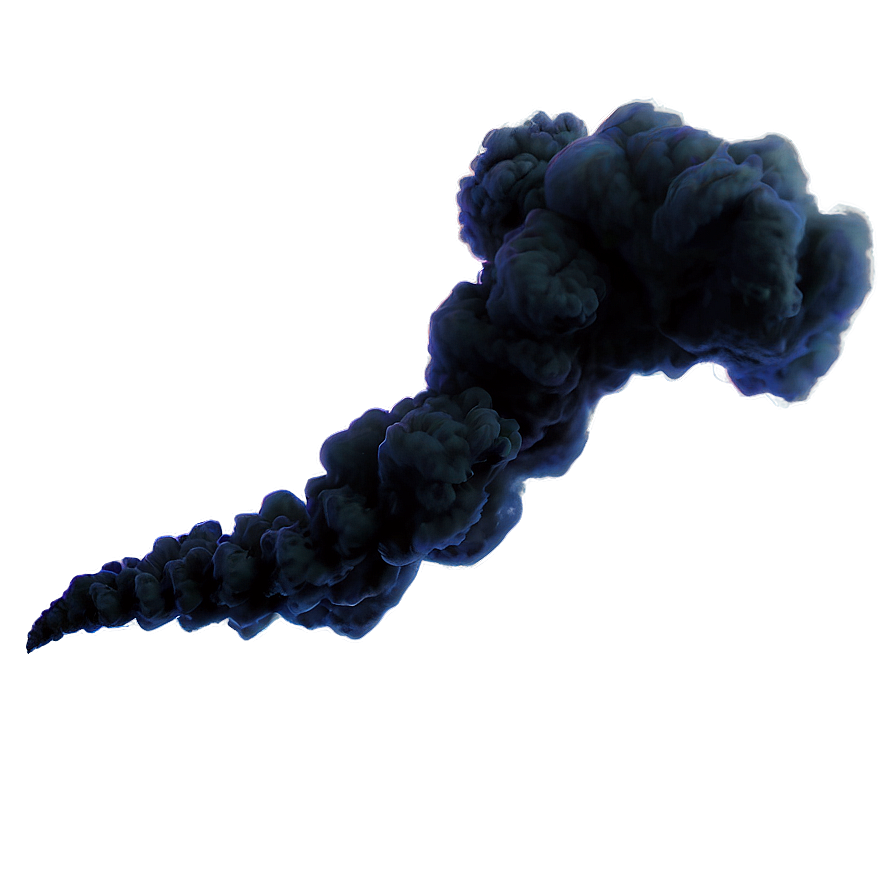 Black Smoke Gust Png Dym PNG Image